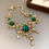Thumbnail: Enchanted Green Necklace and Earrings Set