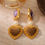 Thumbnail: Lavender Heart Earrings