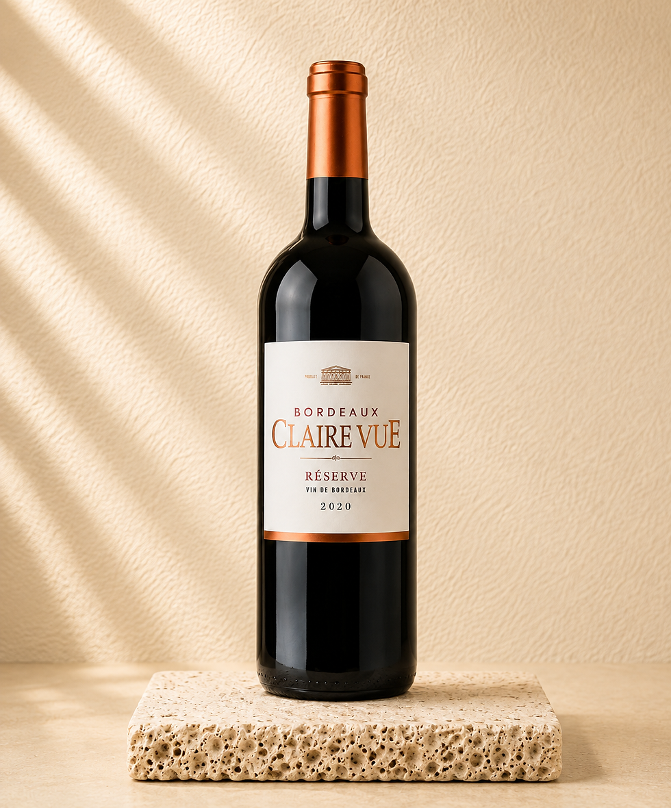Fles Bordeaux Claire Vue Réserve 2022 rode wijn