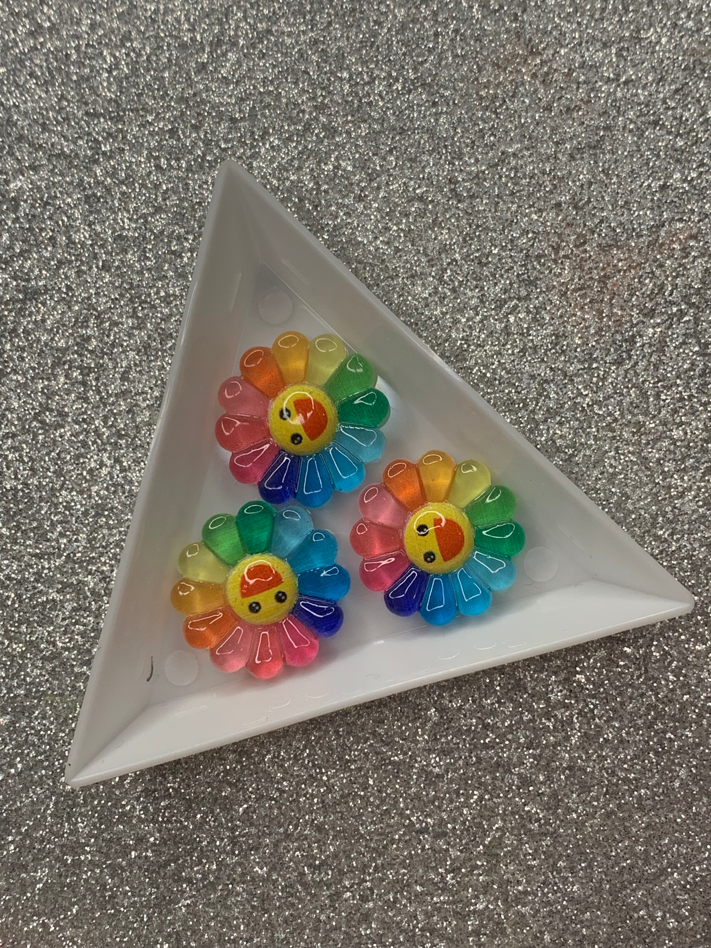 Smiley Flower Charms