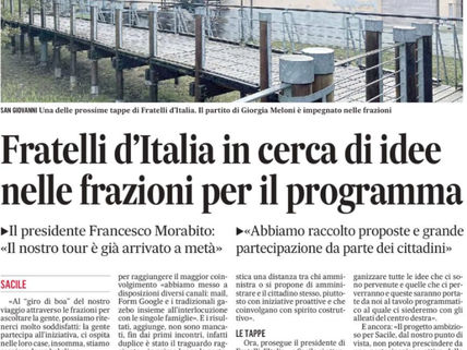 Scriviamo insieme l'agenda per il nostro comune - bilancio di metà percorso