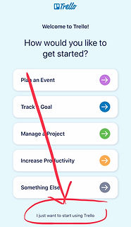 Sign up on Trello 3
