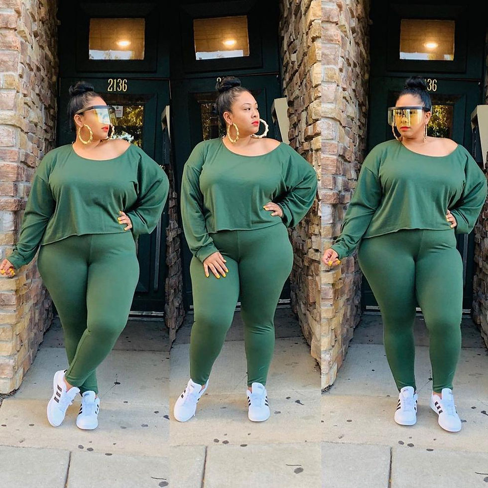 Thumbnail: 2 Piece Set Women Clothing Fall Outfit 4xl Plus Size Women Clothing