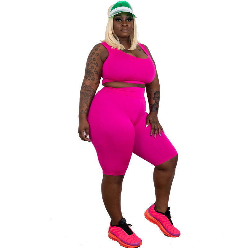 Thumbnail: Clothing Casual Solid Short  Women Clothing Sleeveless Plus Size