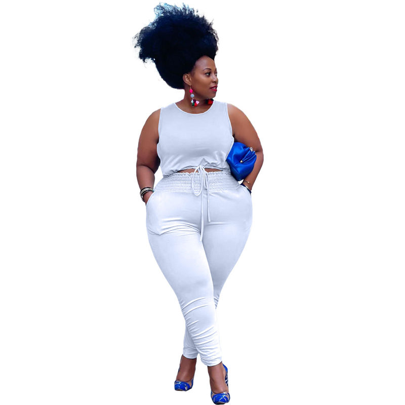 Thumbnail: Plus Size Tracksuit Set Two 2 Piece Pants Set Trendy Women Clothing Clothes