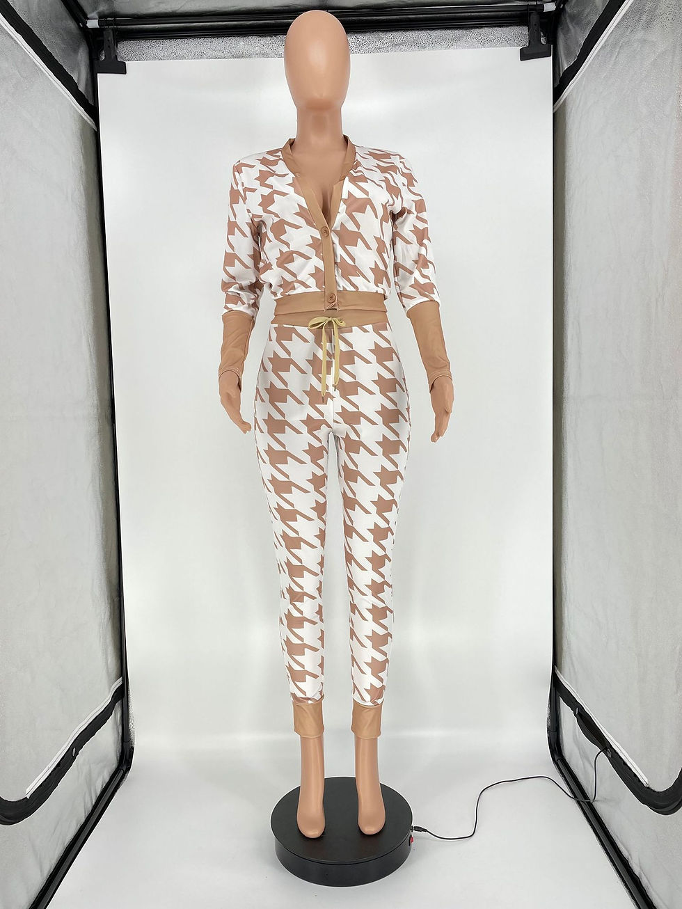 Thumbnail: Print Winter 2 Piece Pant Sets Fashion Plus Size Clothing