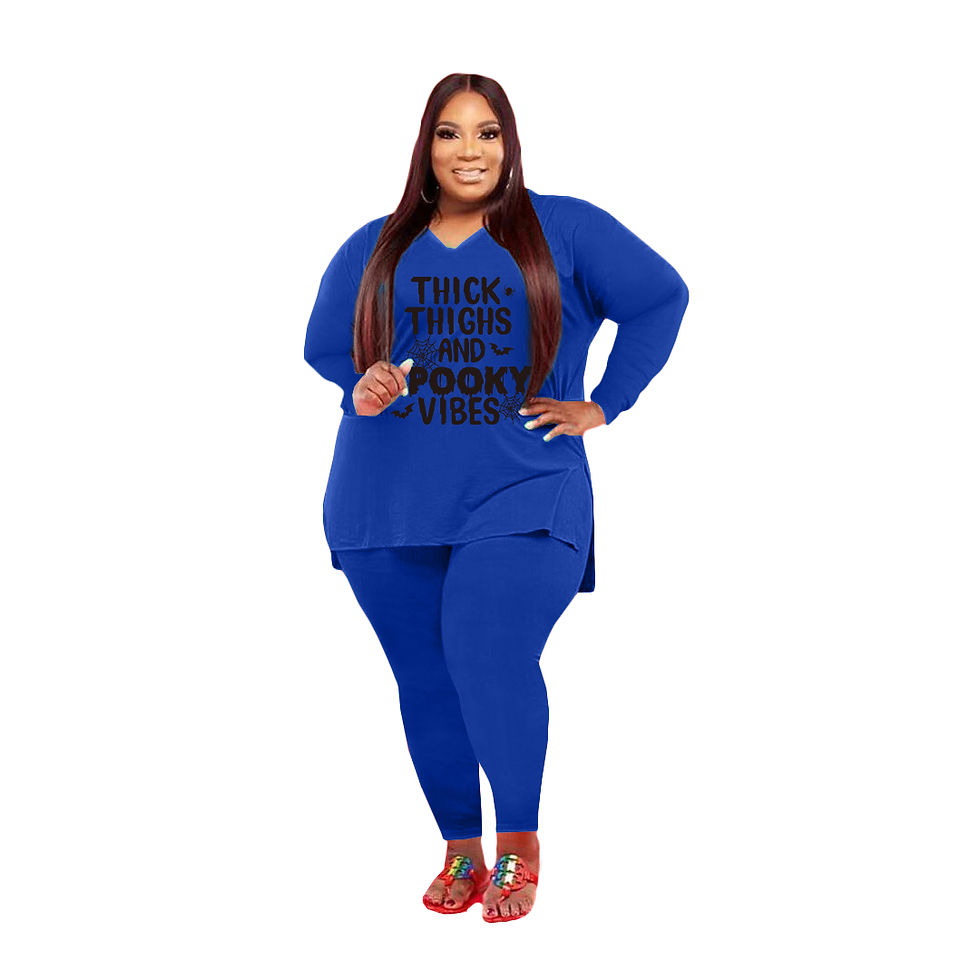 Thumbnail: Long Sleeve Casual Bodycon 5xl Plus Size Women's Sets