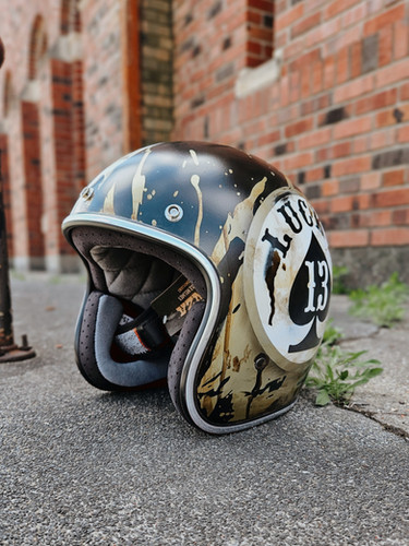Lucky 13 Helmet | Jessie Madera Art & Design