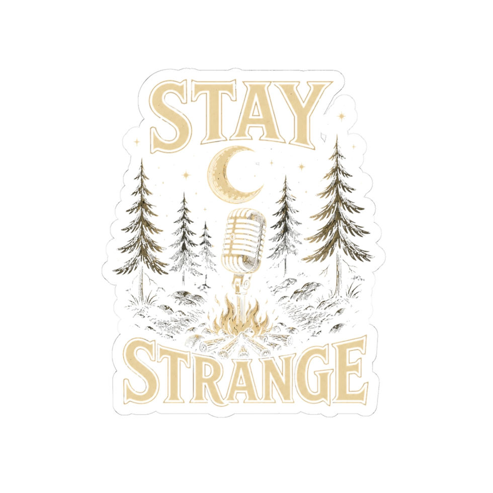 Thumbnail: Stay Strange Kiss-Cut Sticker