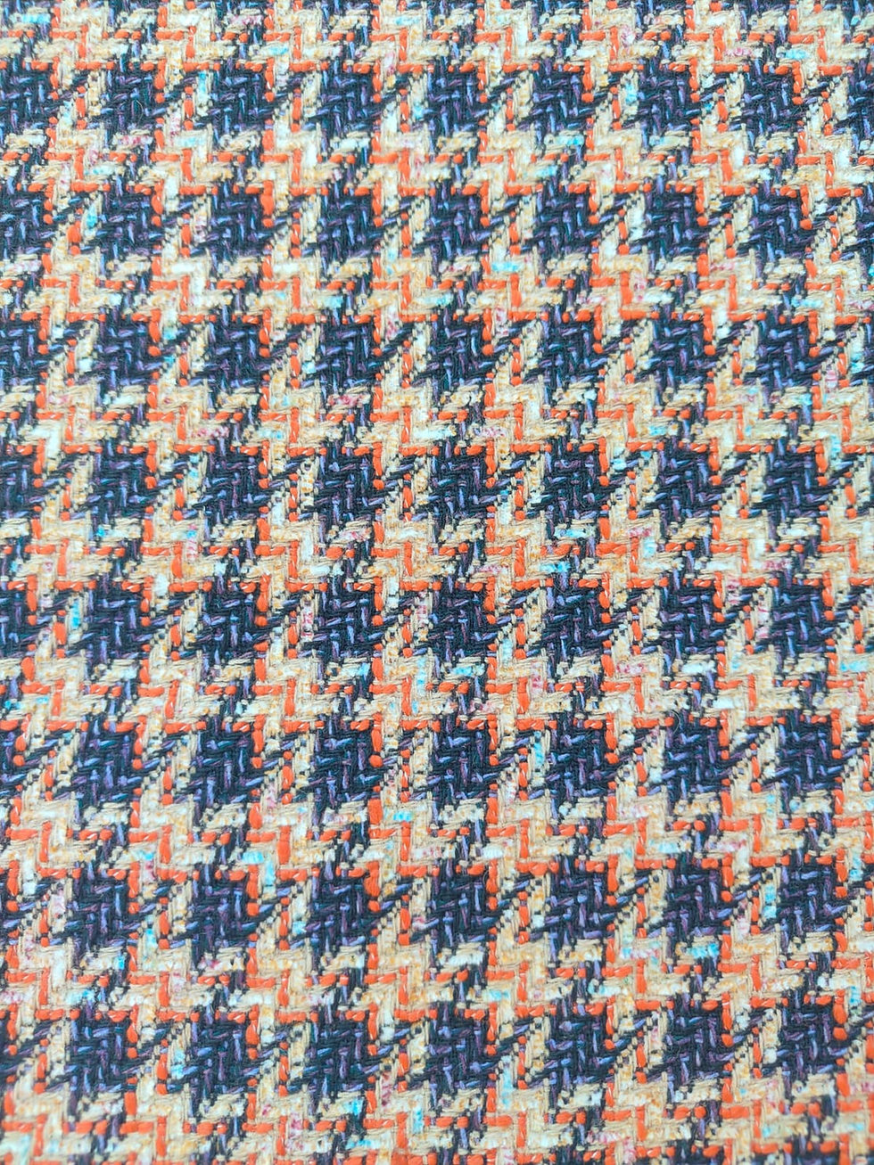 chanel-stijl-tweed-rok-dames-winter-navy-oranje-boucle