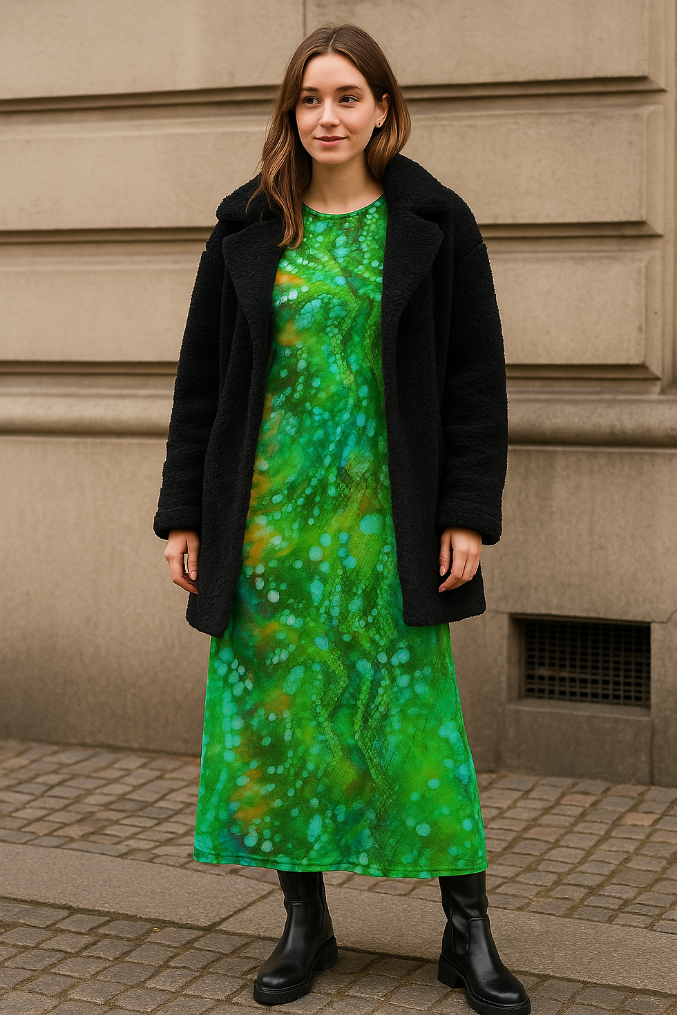 25666-S Stenzo viscose tricot katoen abstract snake skin