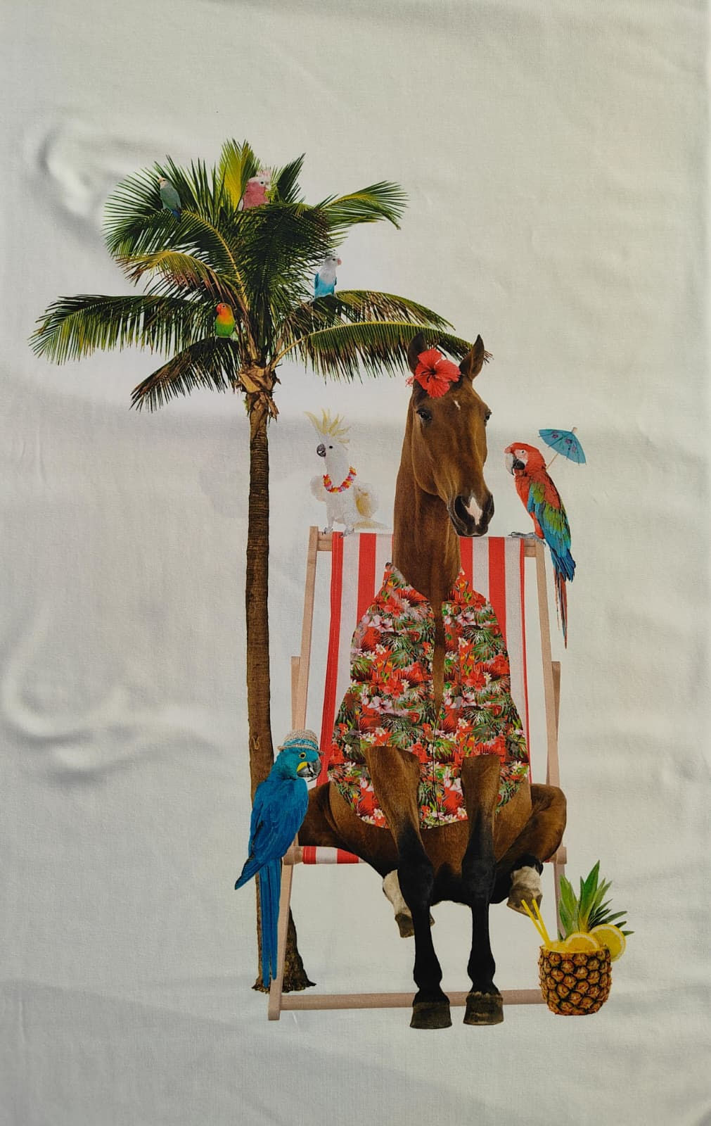 Tricot katoen - lengte 140 cm breedte 150 cm - paneel - klap74n