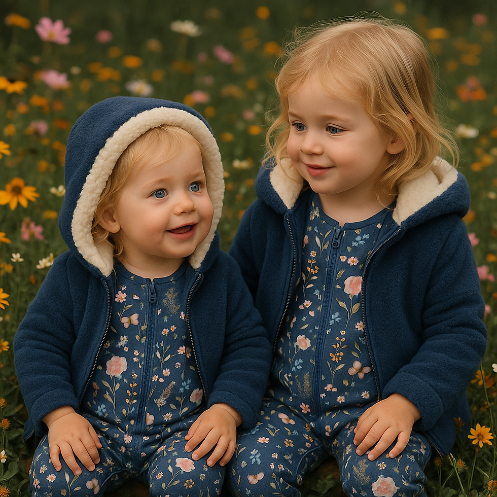 22208-15 Tricot katoen bloemetje / vlinder