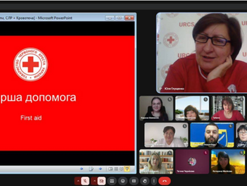 Учні закладу долучилися до онлайн-семінару, присвяченого Дню заснування Товариства Червоного Хреста 