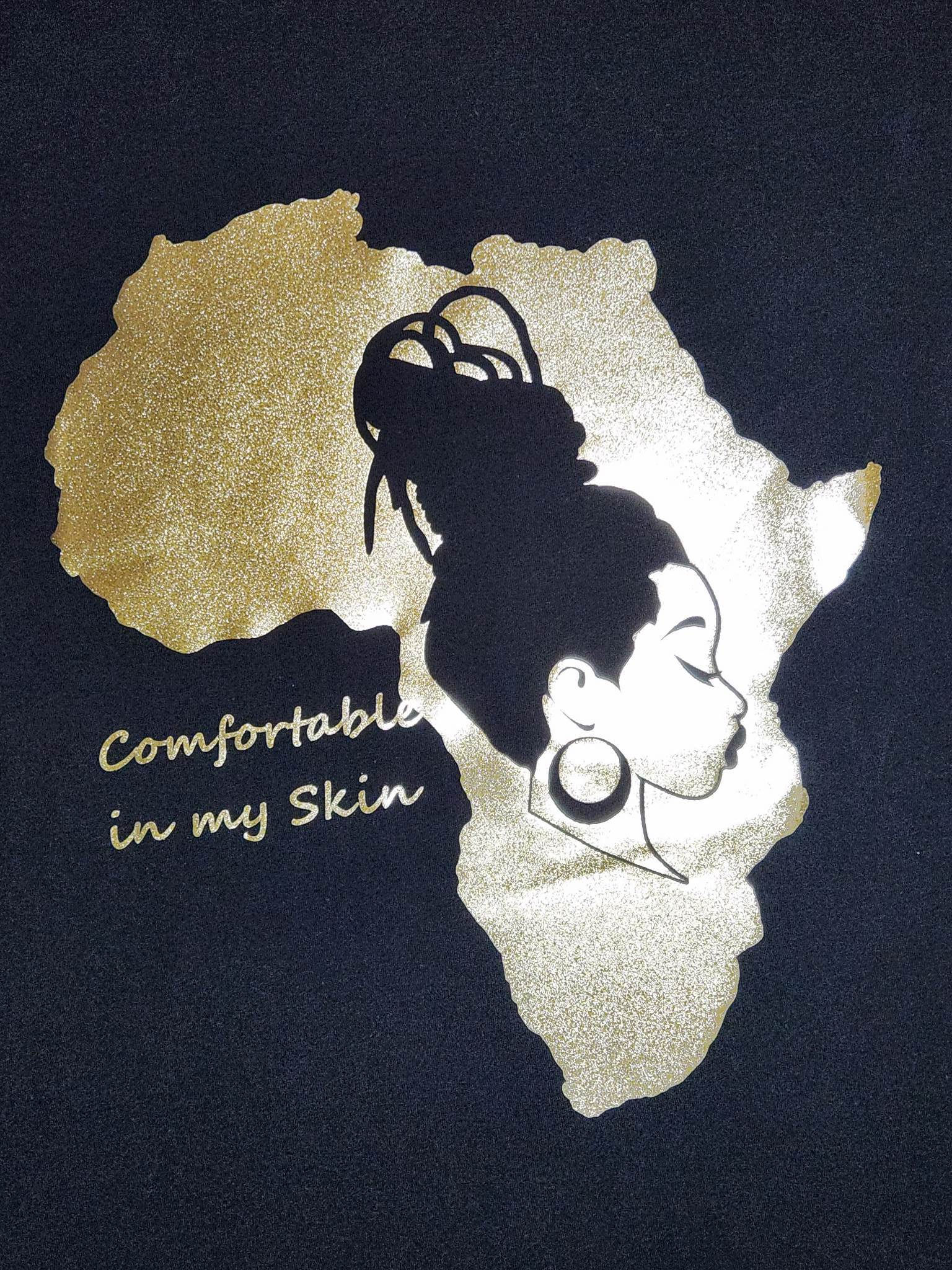 Africa Locs Bun Gold Metallic