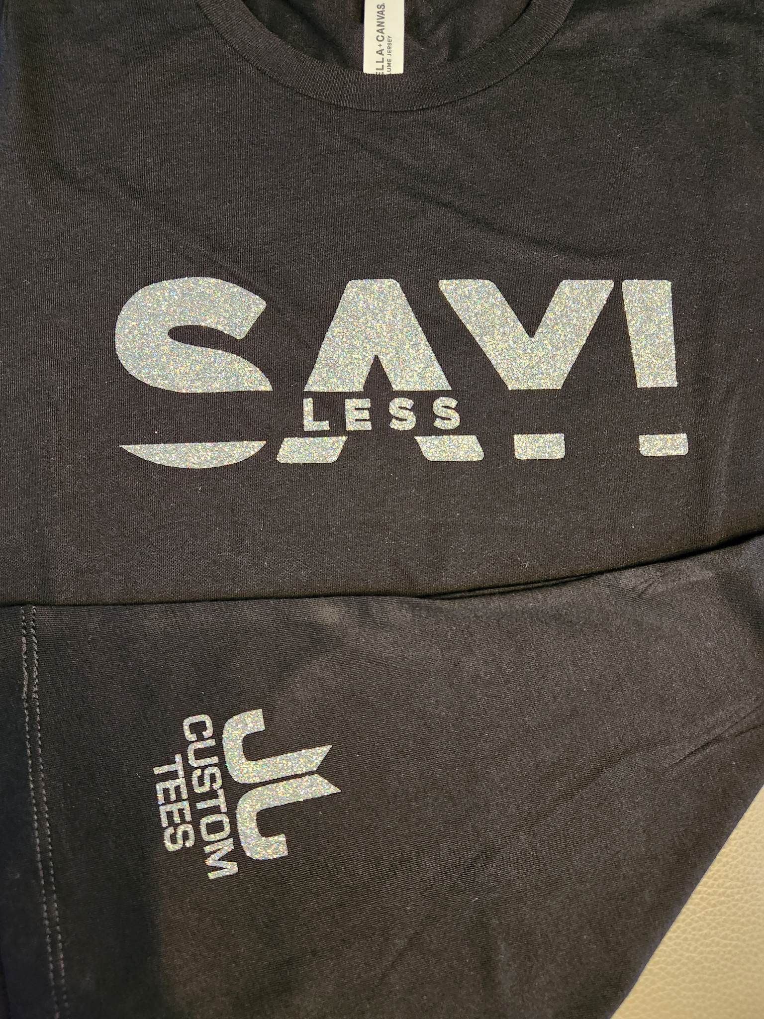 Say Less! Silver Glitter