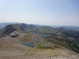 Les lacs d'Allos et des Garrets 