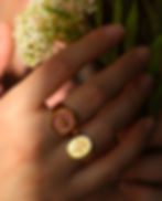 Chevalières bagues en vermeil doré de forme ovale avec émail et gravée