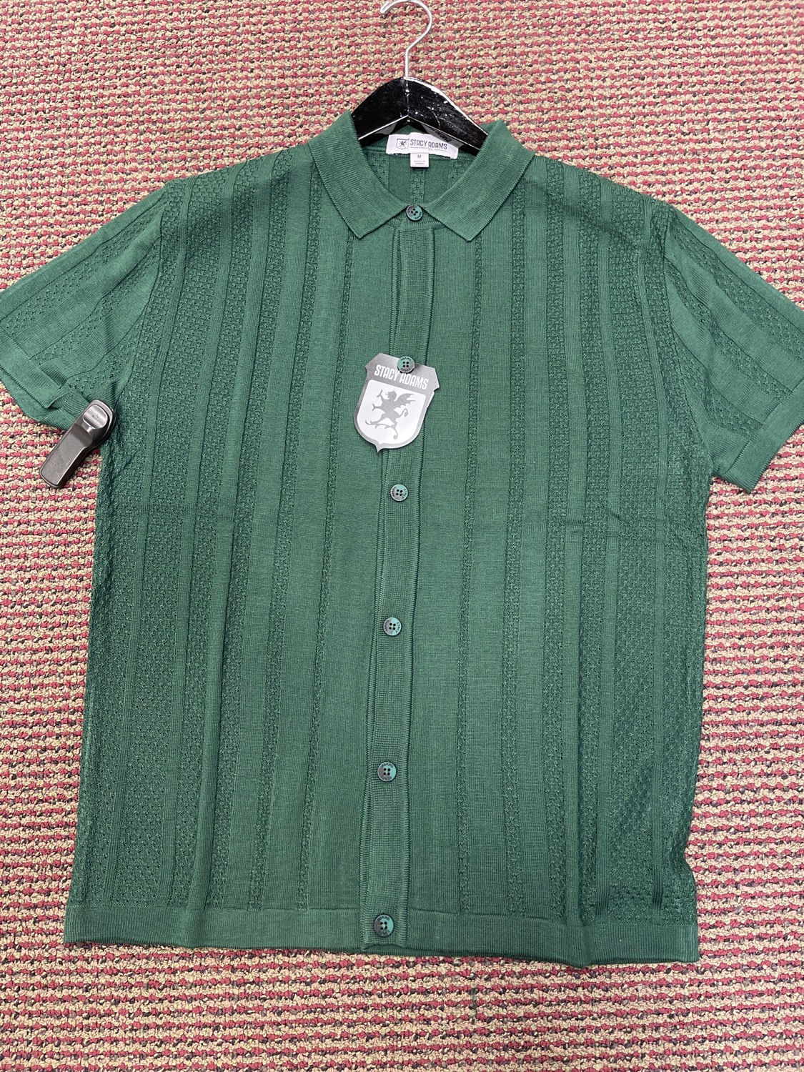1216 I STACY ADAMS SS KNIT I GREEN