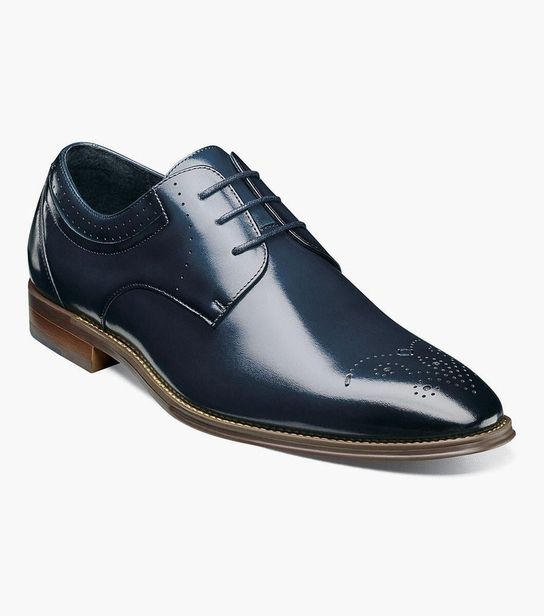 STACY ADAMS I 25346-403 BATLIN DRESS SHOES I INK BLUE