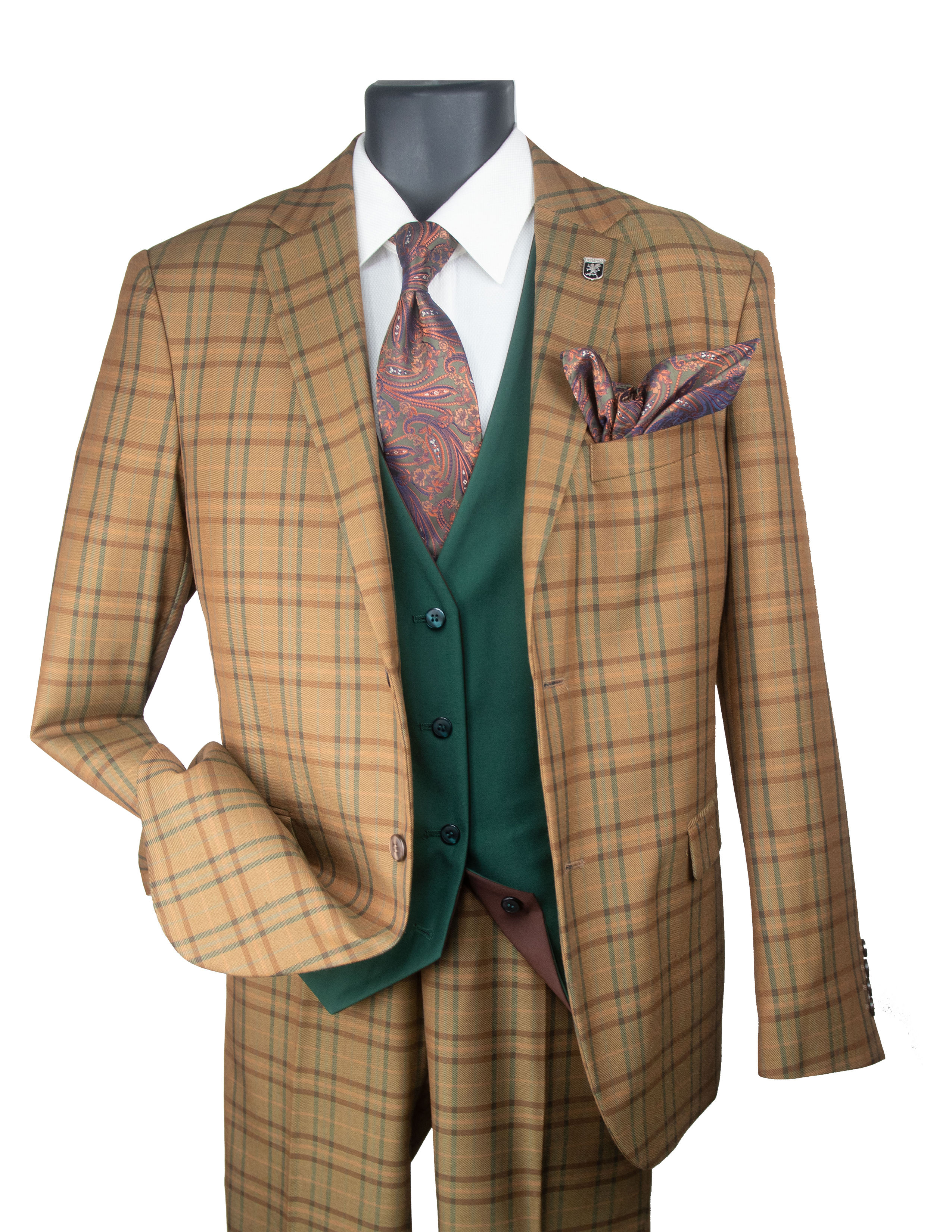 STACY ADAMS I 9454 BUD REVO 3PCS I BROWN