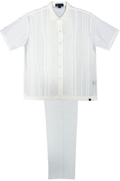 8212 I SILVER SILK 2PCS SET I WHITE