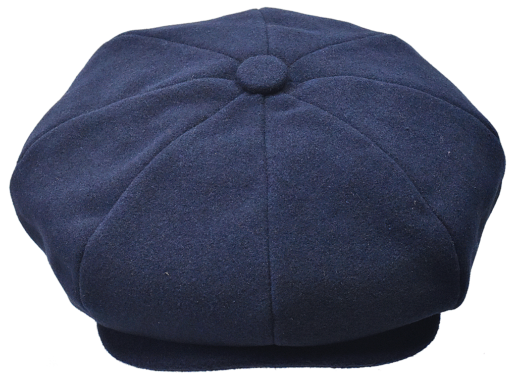 ME-902 I BRUNO CAPELO THE MELTON NEWS BOY CAP I NAVY