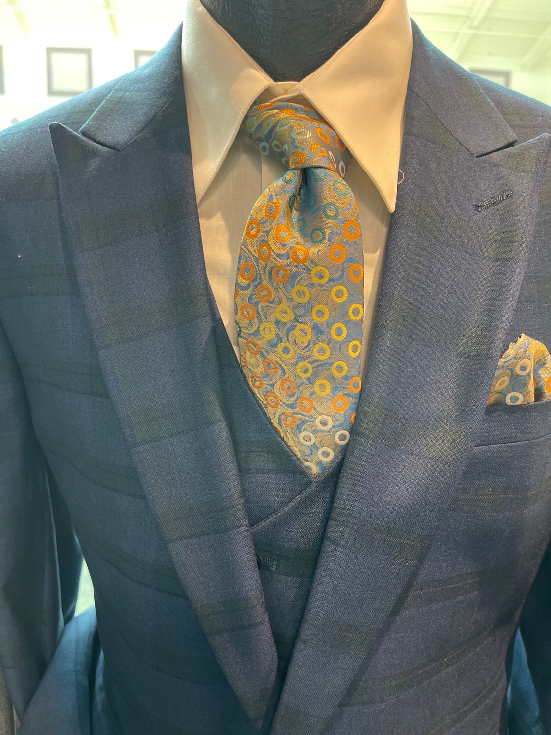 STEVEN LAND I PACINO SL700-702 STEVEN LAND 3PCS SUIT I BLUE