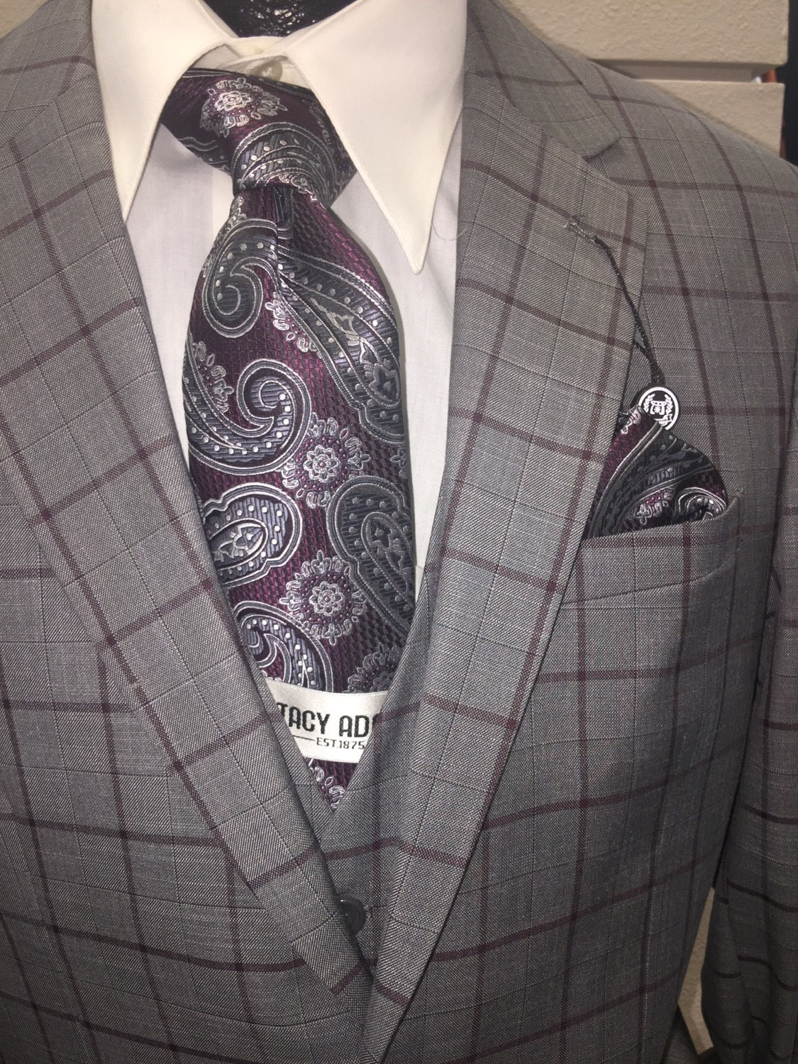 CARAVELLI I S613812V  3PCS MODERN FIT I LIGHT /BURGANDYGRAY