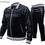 Thumbnail: PRESTIGE I JGS-137 J/S FULLZIP EMBOSD JOGGER I BLACK