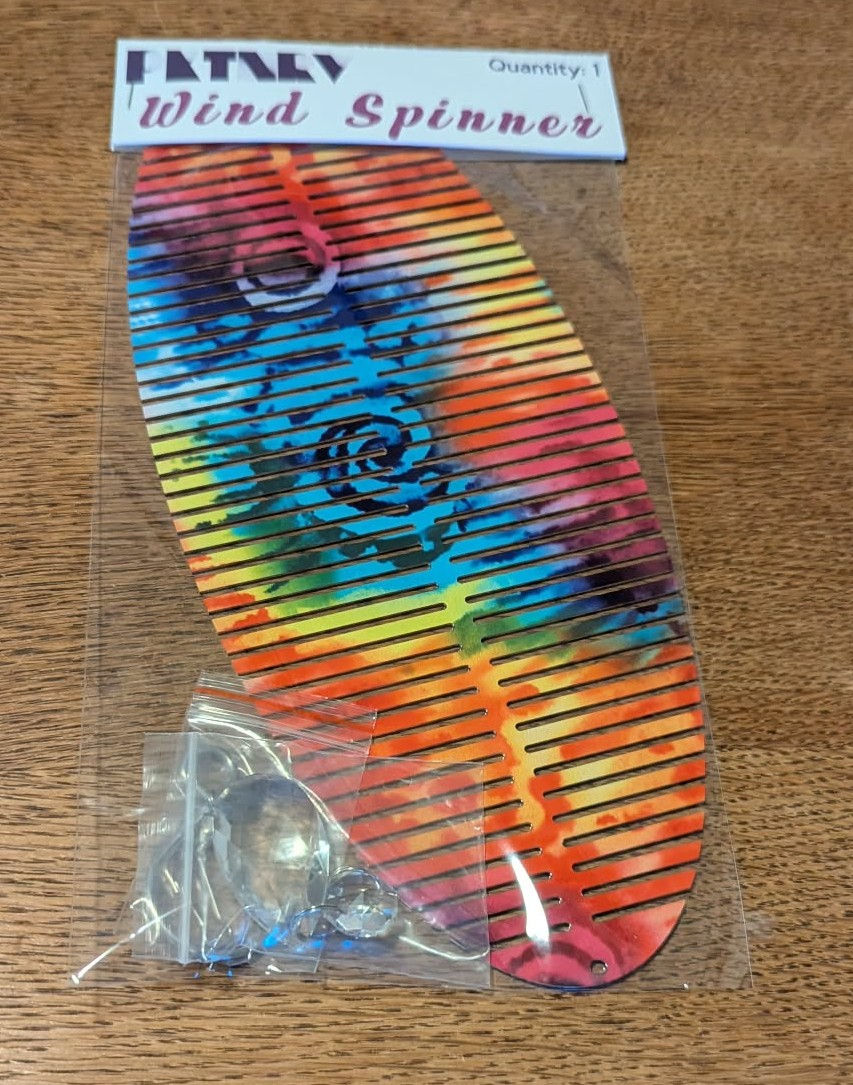 Thumbnail: Helix Wind Spinner - Tie Dye Design