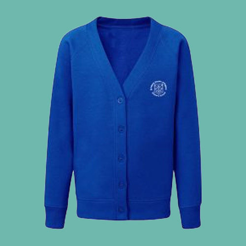The blue cardigan for St Peter's C of E Primary