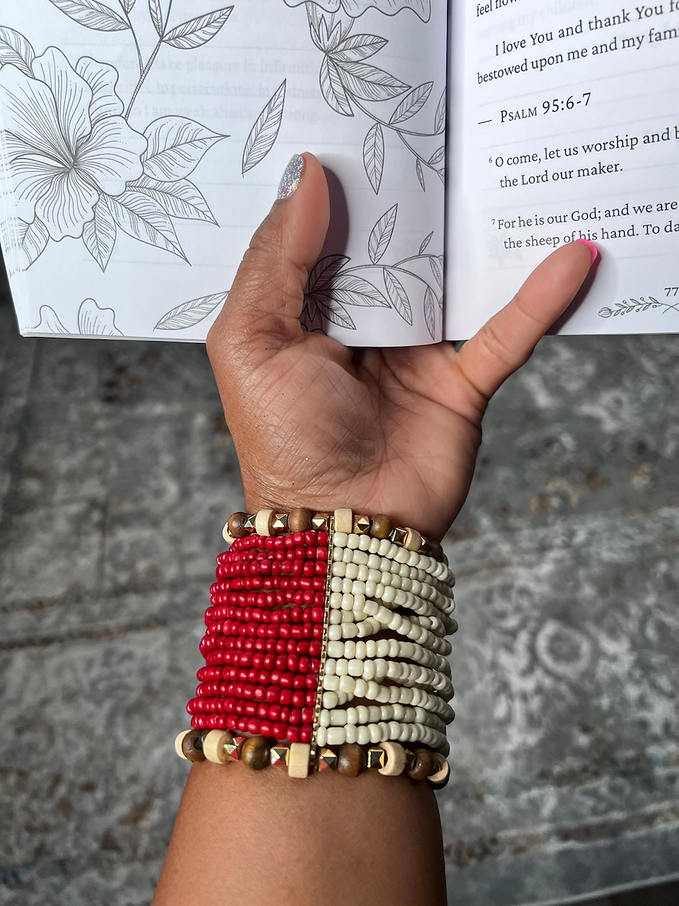 Thumbnail: Marc Jacobs "Tre"  Tri Colored Bead Bracelet
