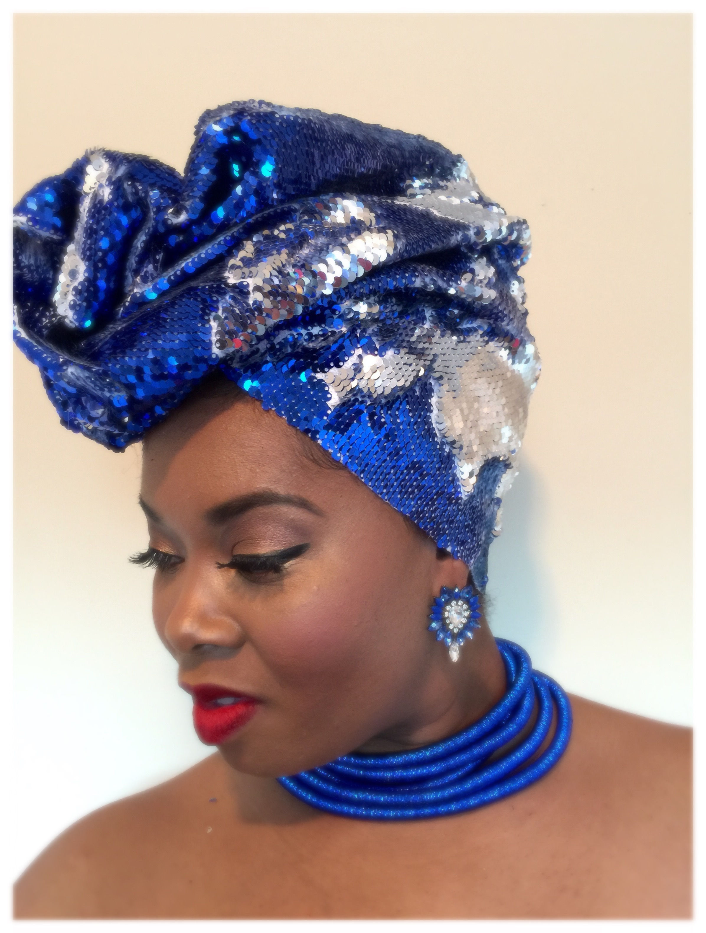 "Zeta” Stretch Sequin Headwrap