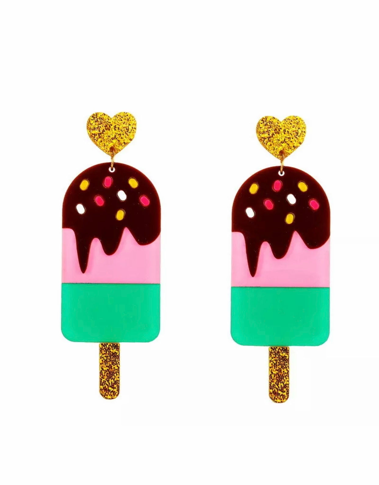 "Sprinkles on Top " Acrylic Earrings
