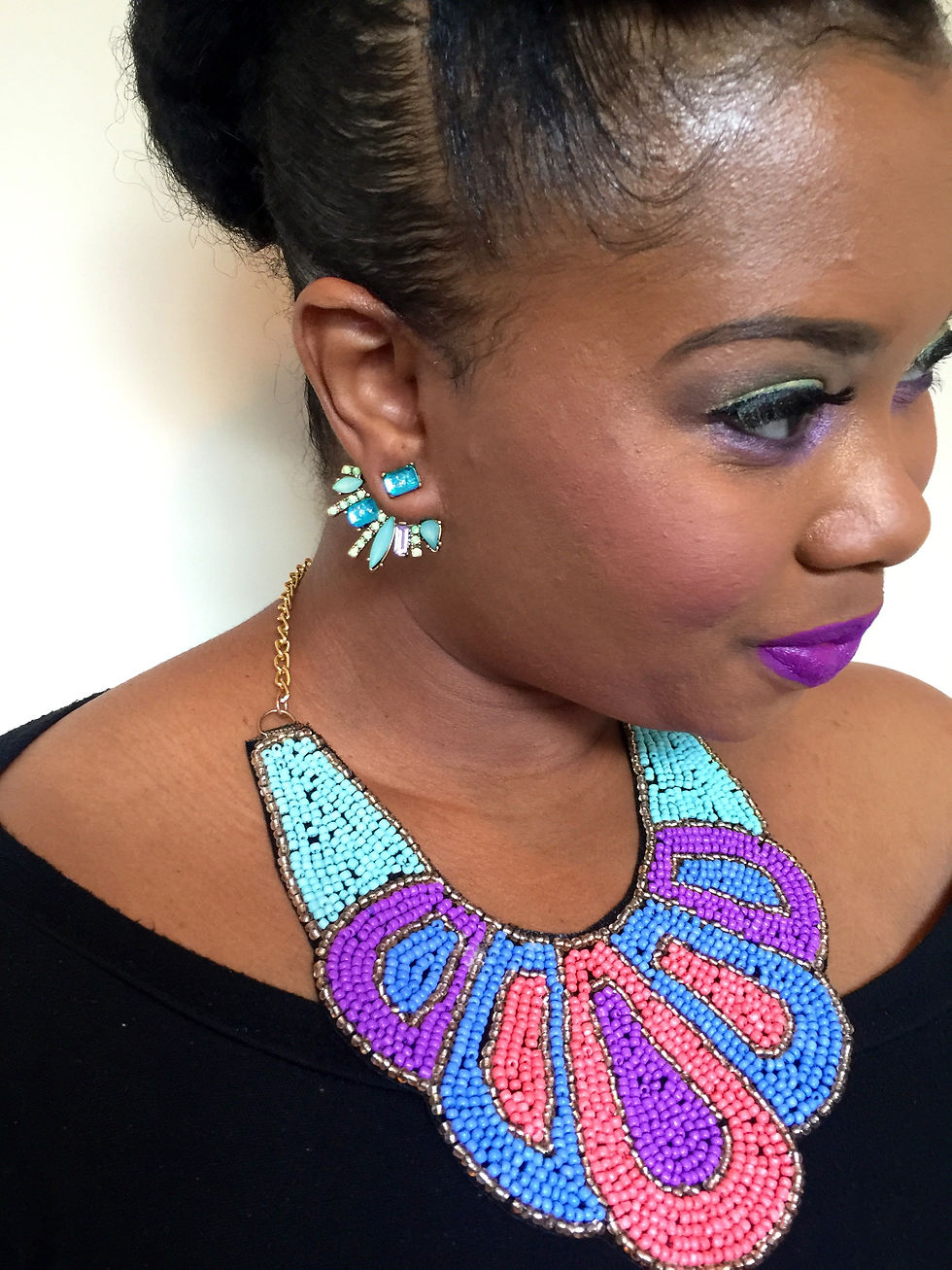 Thumbnail: "Fanflair"  Turquoise Earrings