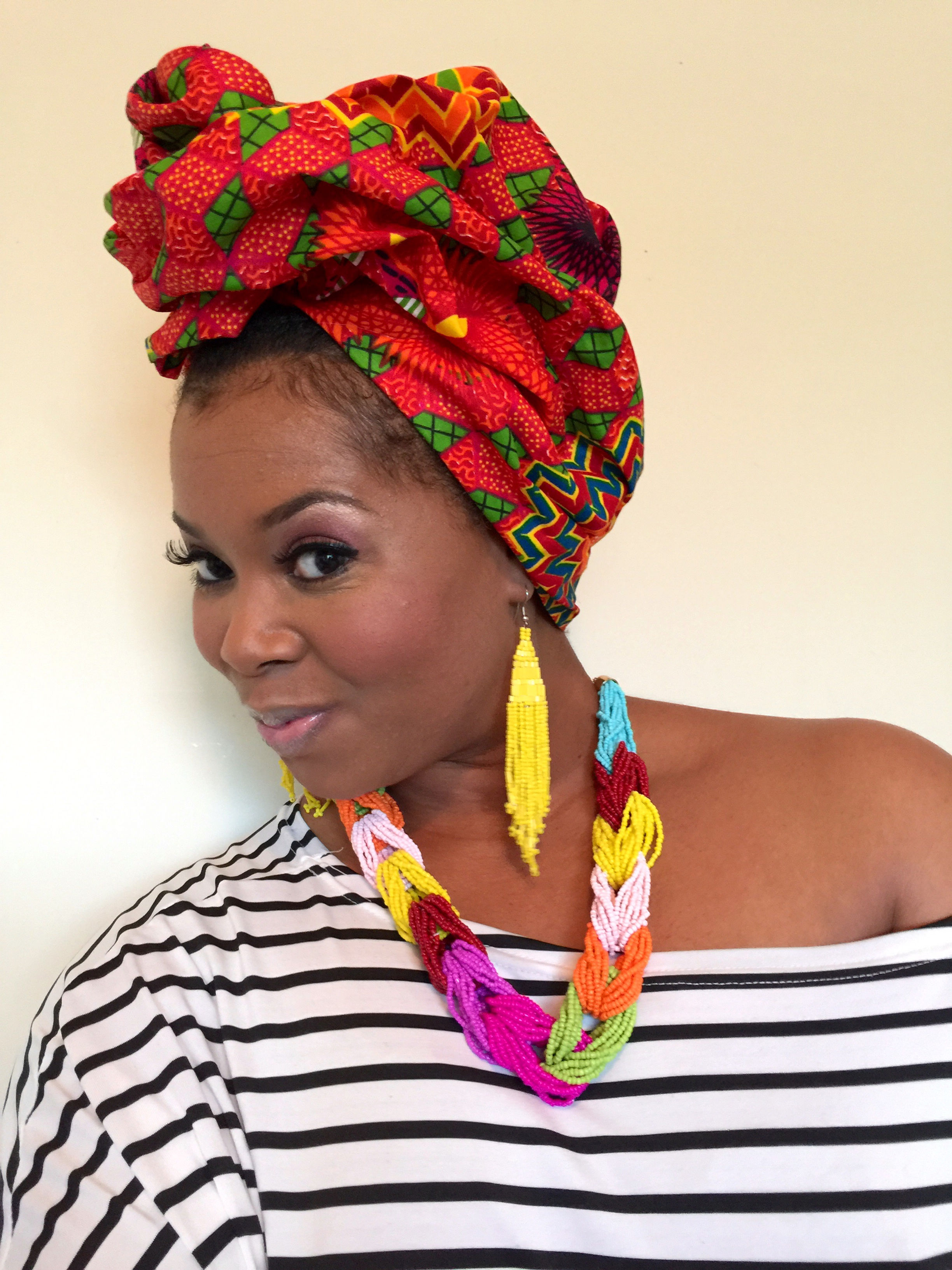 Boho Seed Bead Earrings " Yellow"