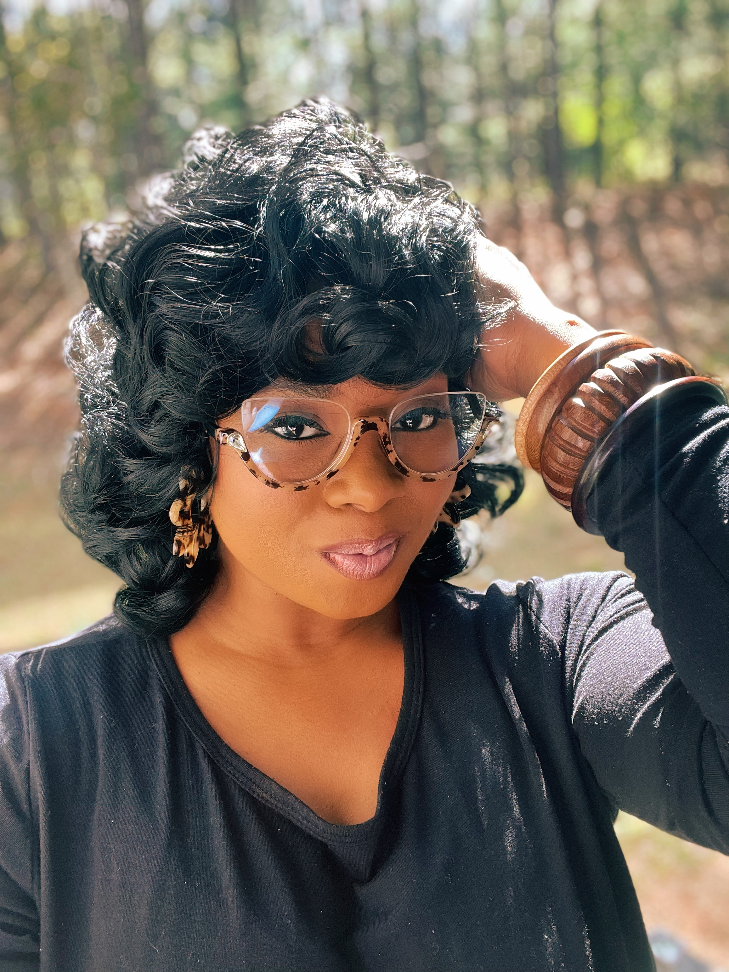 "Half Moon" Clear Frames