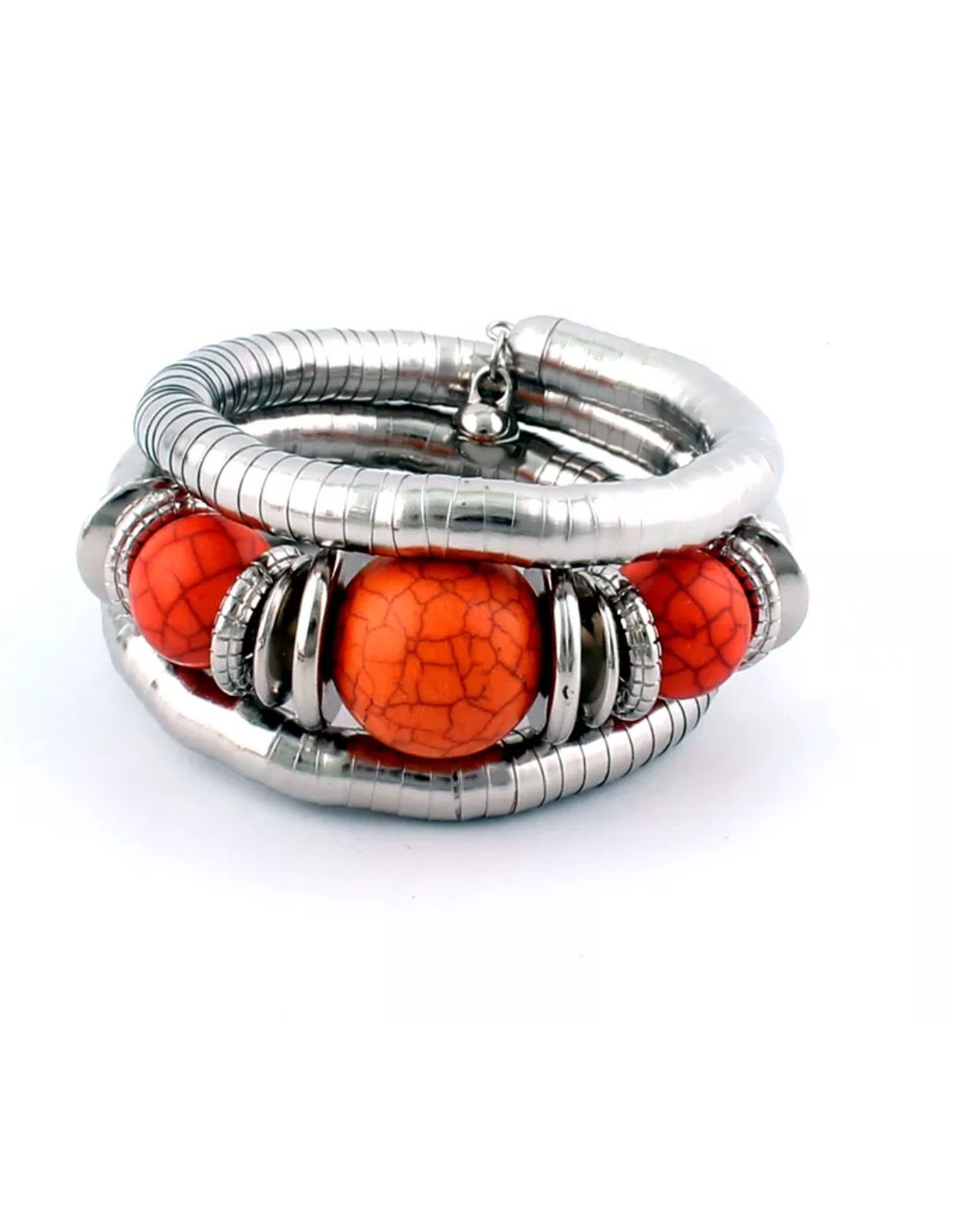 "Bright Orange" Bangle Bracelet