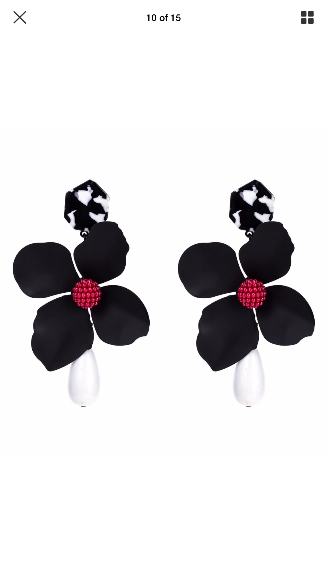 "Perfect Petal" Oversized Dangle Earrings