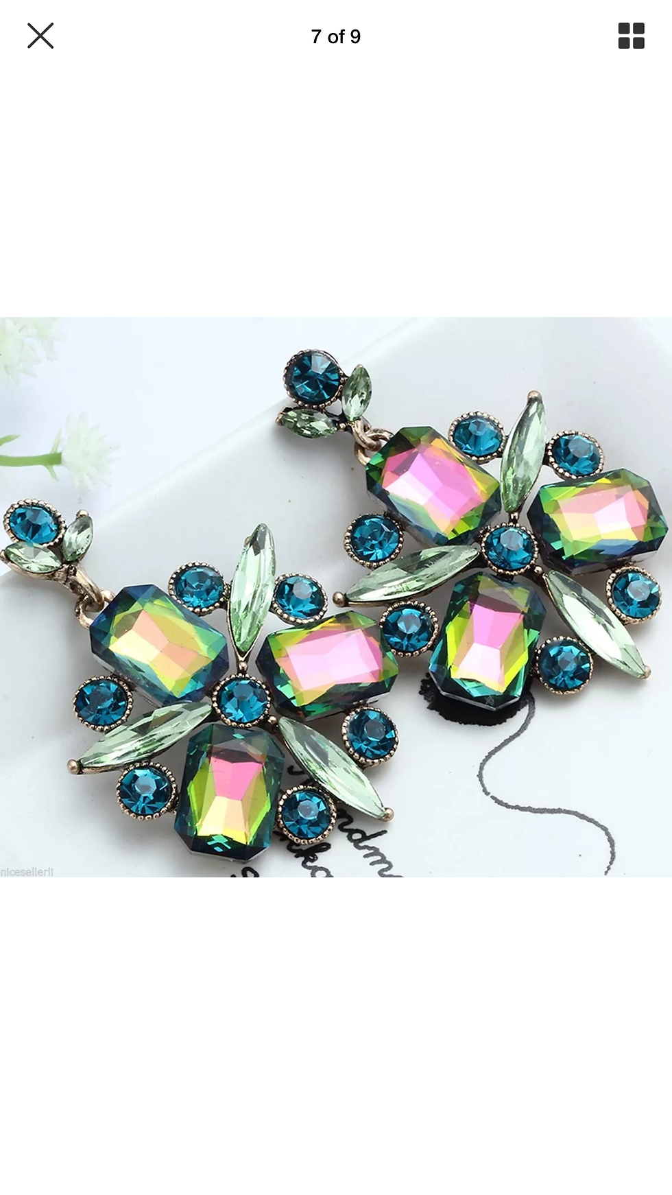 "Antique Green" Classic Glam Earrings