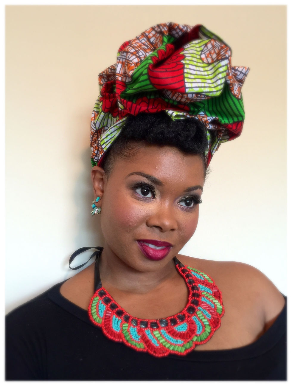 Thumbnail: "Cranberry" Bib Necklace