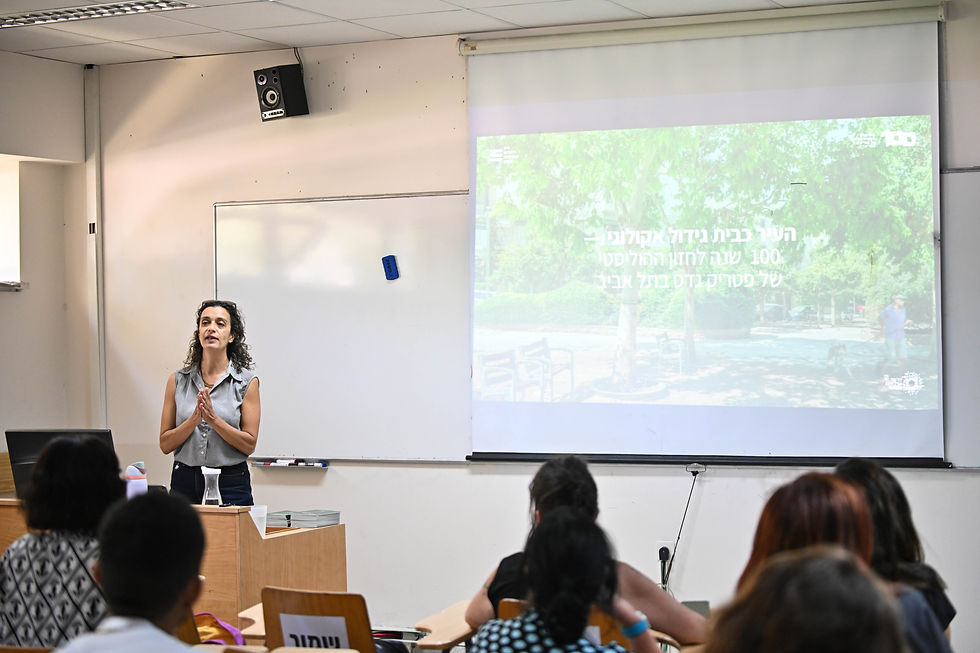 שירה לוי בנימיני מנהלת המושב ״העיר כבית גידול אקולוגי״