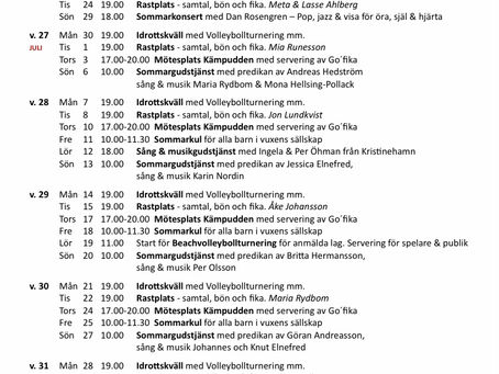 Kämpudden sommaren 2025 "Tryck på bilden så ser du hela programmet"