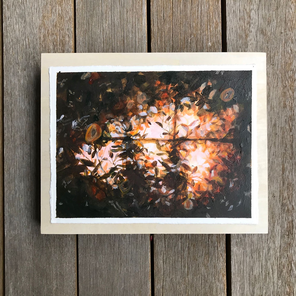 Loving You At Dusk (8"x10")