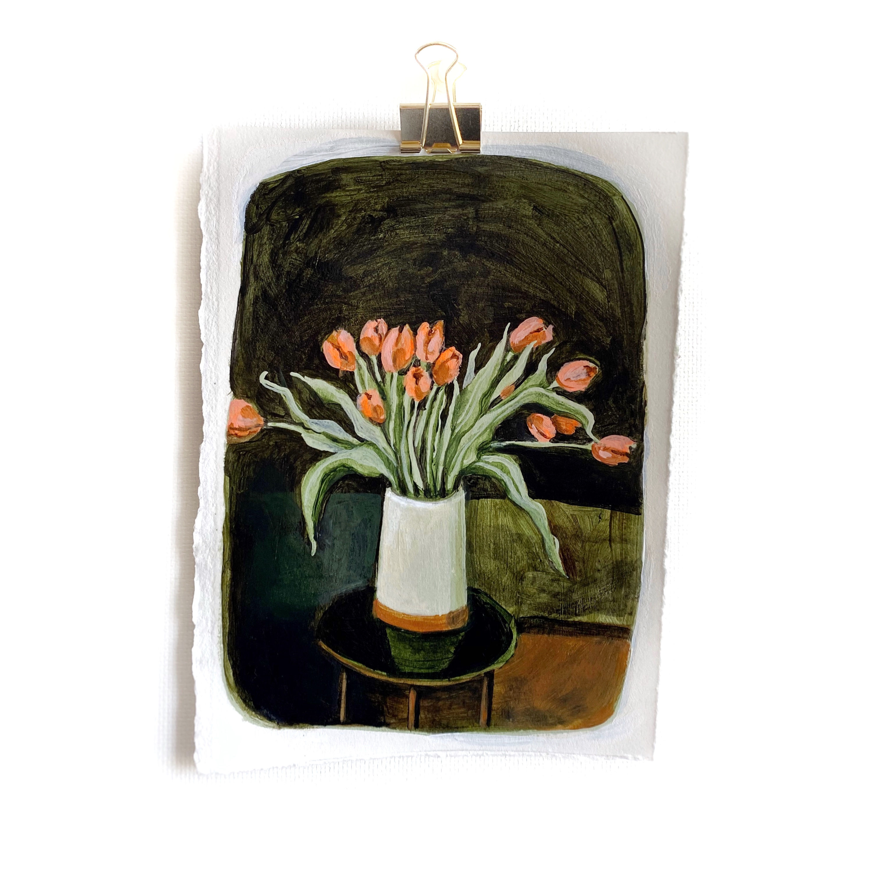 Tulips At Night (6 x 8)