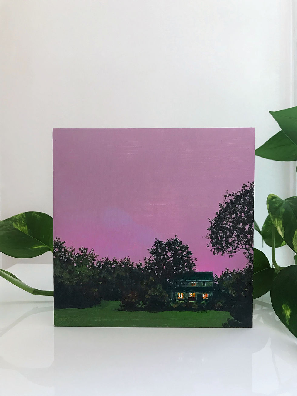 Thumbnail: "Under A Velvet Haze” (6” x 6”)