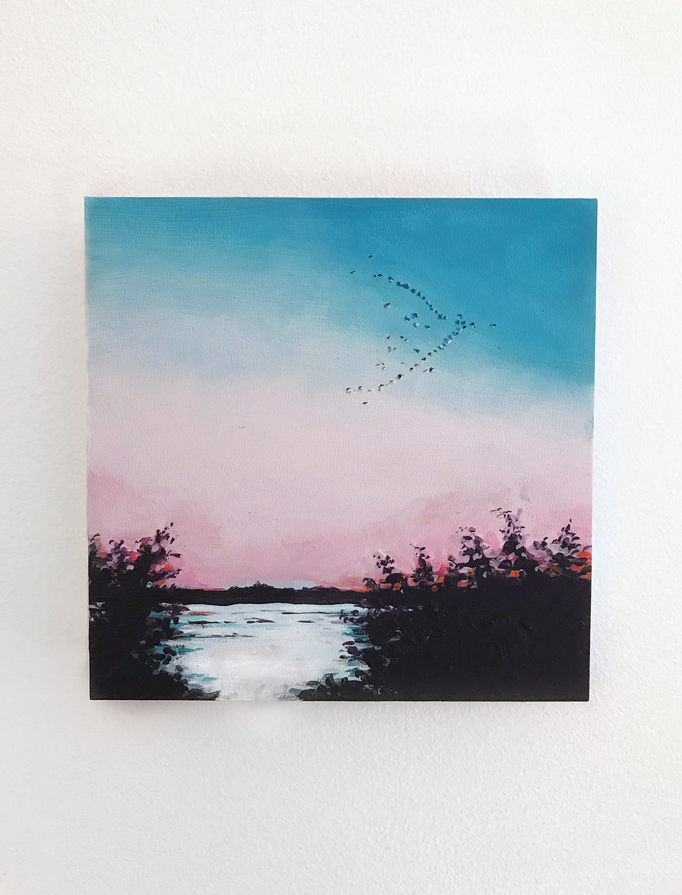 Thumbnail: “Cotton Candy Flock” (6' x 6")