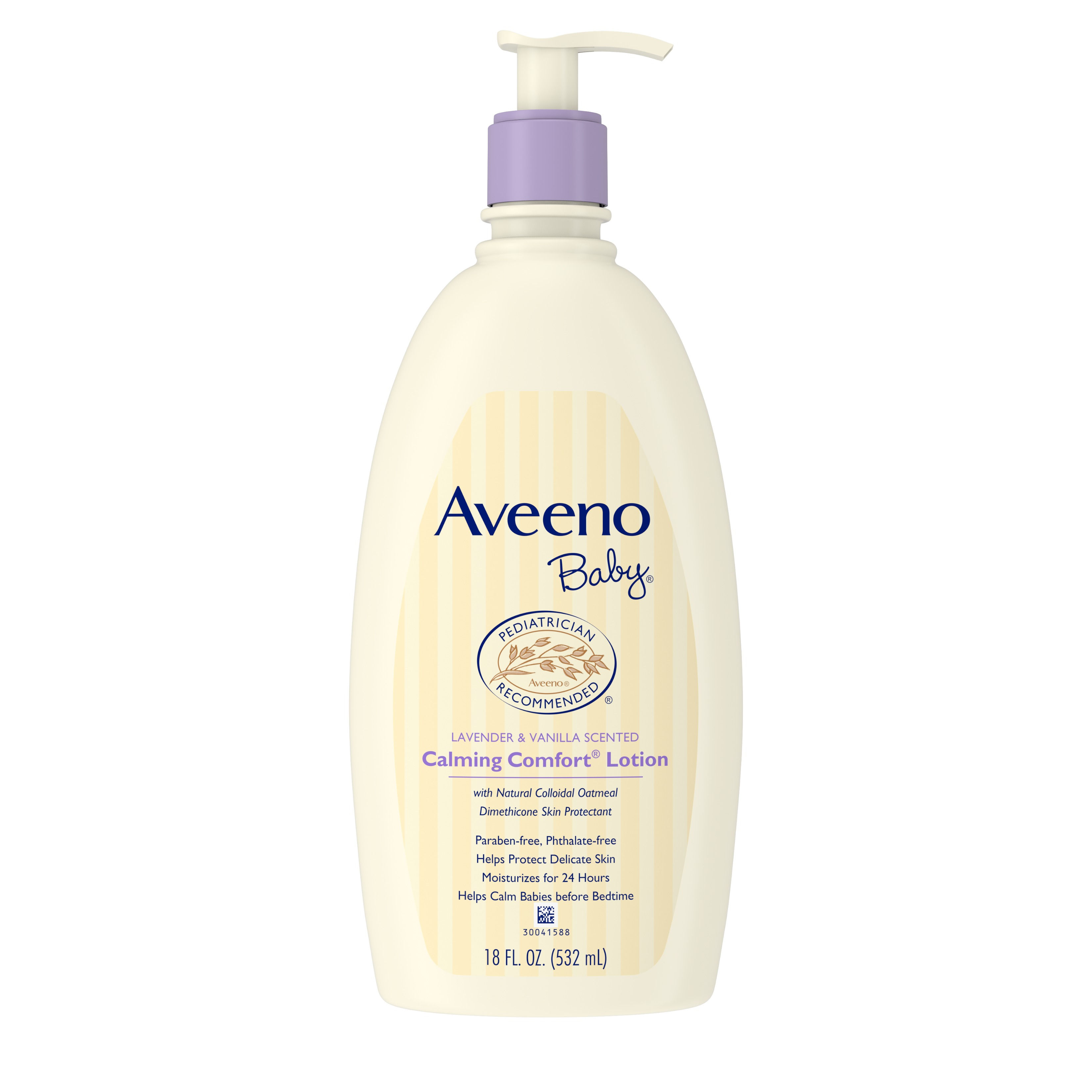 Aveeno Baby Calming Comfort Moisturizing Lotion, Lavender and Vanilla, 18 Oz.