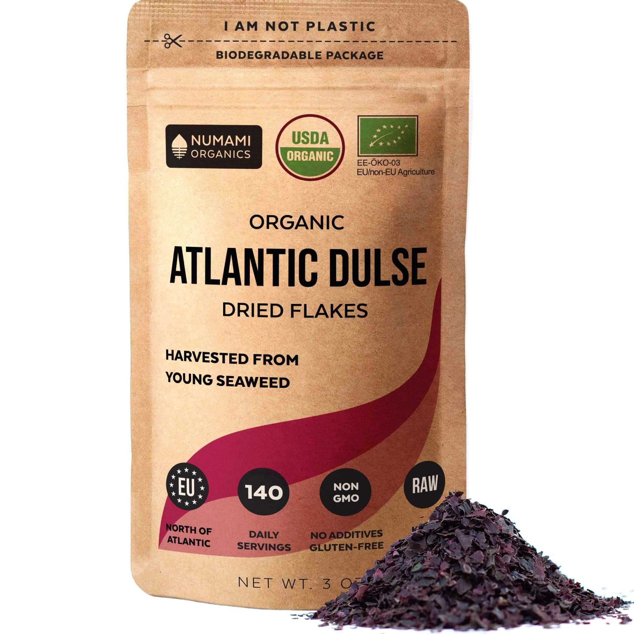 Organic Atlantic Dulse Dried Flakes